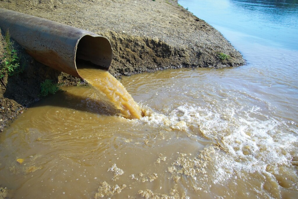 polluted water