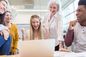 teacher and students