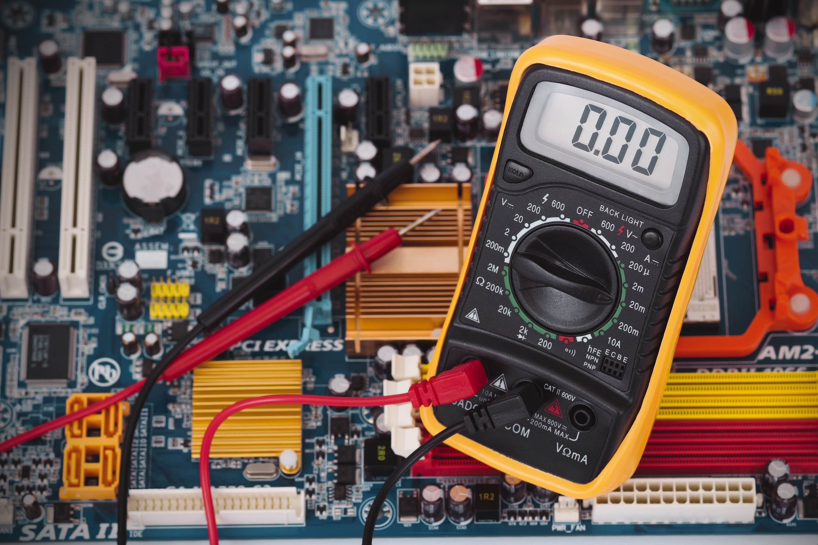 Multimeter is used to measure an electric current.