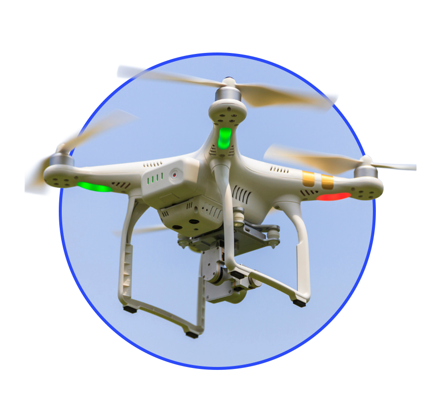 drone in the sky