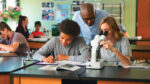 high school biology class