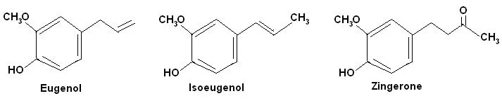 Figure 4 Spice flavor molecules