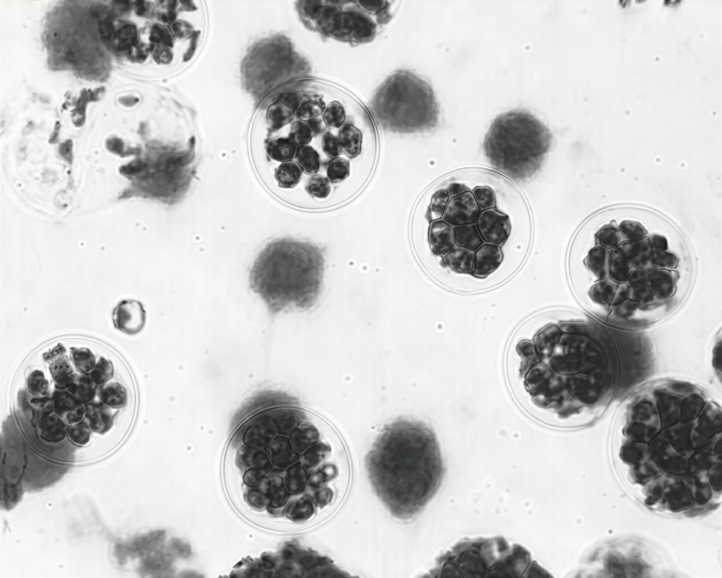 FIGURE 16 Antheridia of Woodwardia, w.m.