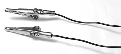 Figure 3 Alligator clips attached to other ends of the wires.
