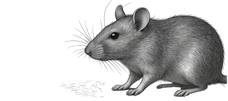 sketch of rat