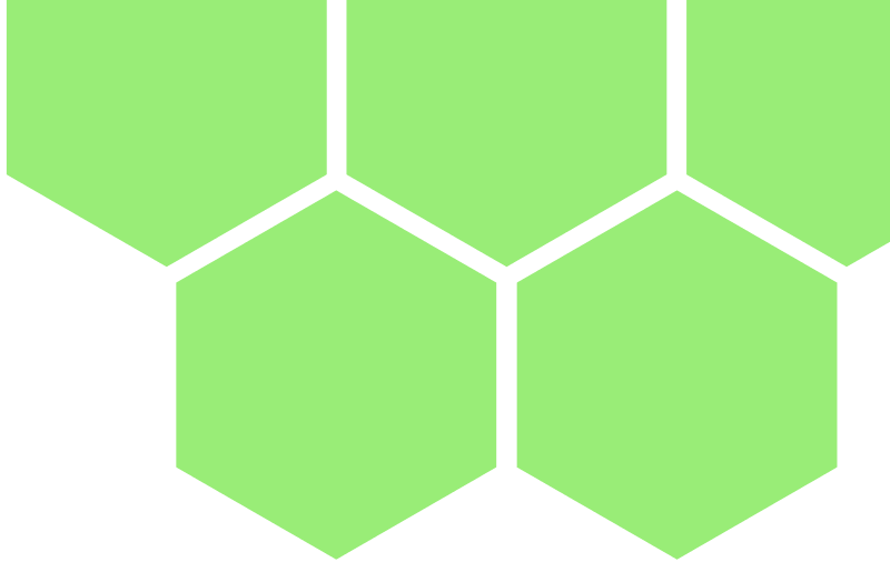 Green Hex Top Right